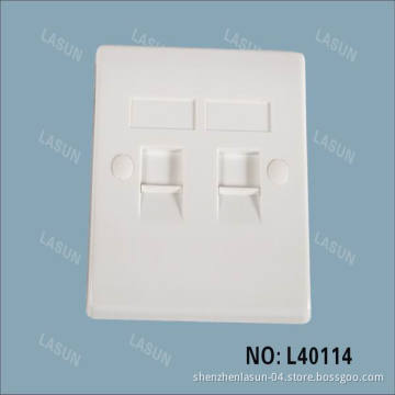 Simple Type Dual Ports Face Plate